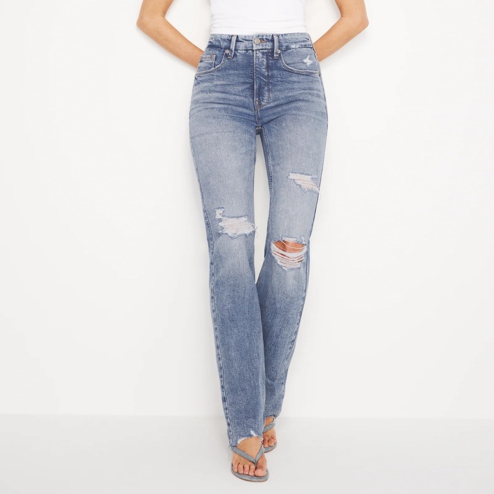 GOOD ICON STRAIGHT JEANS - Good American